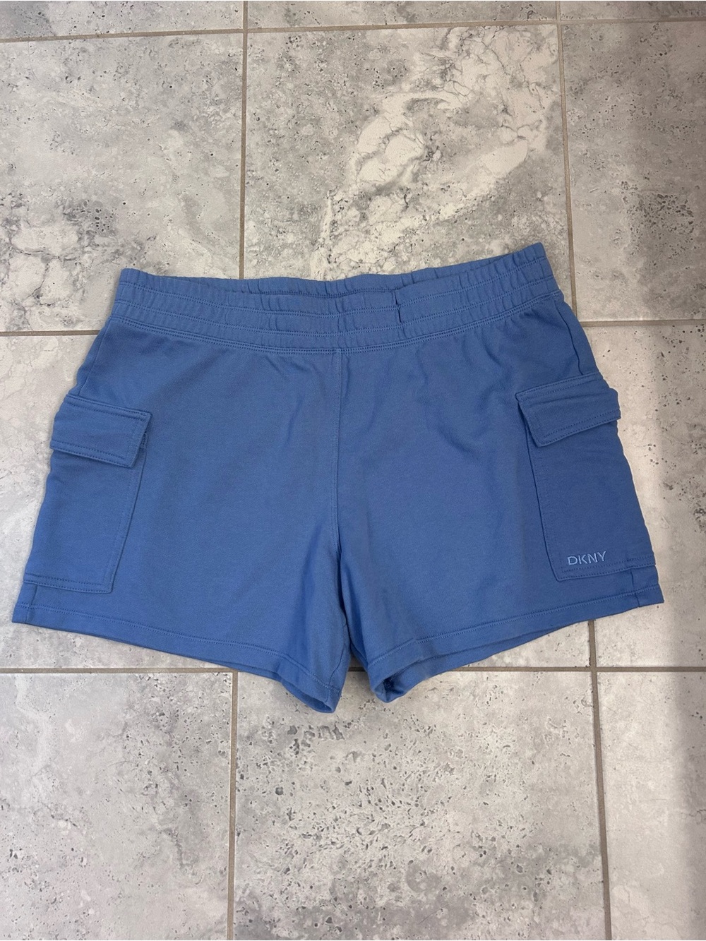 DKNY Periwinkle Blue Cargo Lounge Shorts